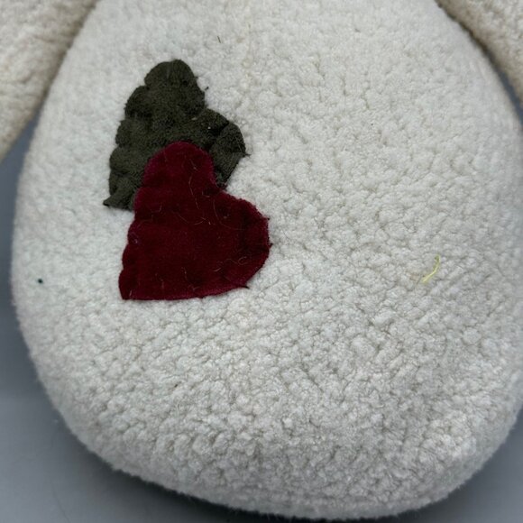 Sugarloaf Creations Plush Snowman With Green Hat & Hearts Accent 13" Tall READ - Picture 3 of 7